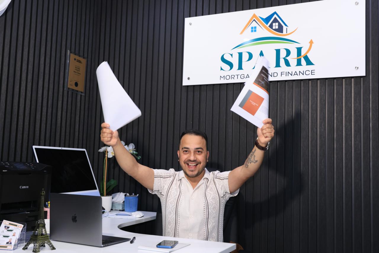 Mortgage broker helping clients